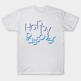 Blue Happy Passover Greeting T-Shirt